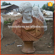 Western popular home decorative artistic stone antique male bust marble statue